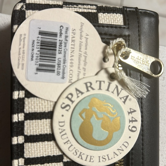 SPARTINA 449 WEST BLUFF JANE CONVERTIBLE CROSSBODY WALLET NWT NO STRAP - Picture 9 of 9